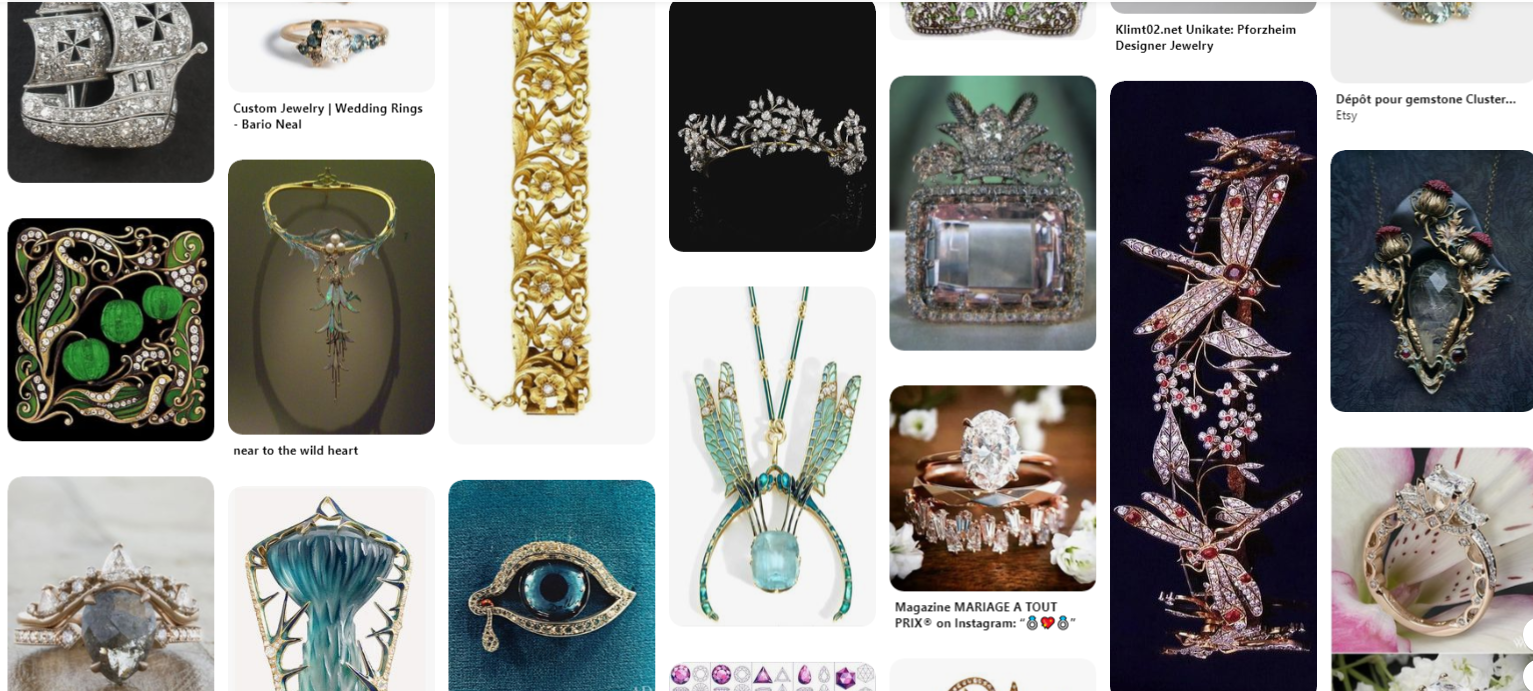 A snapshot of Melanie Schow 's jewelry and gemstone inspiration board on Pinterest