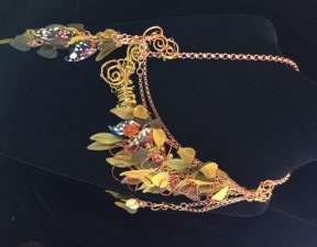 Monarch Duet necklace (c) 2016 Melanie Schow