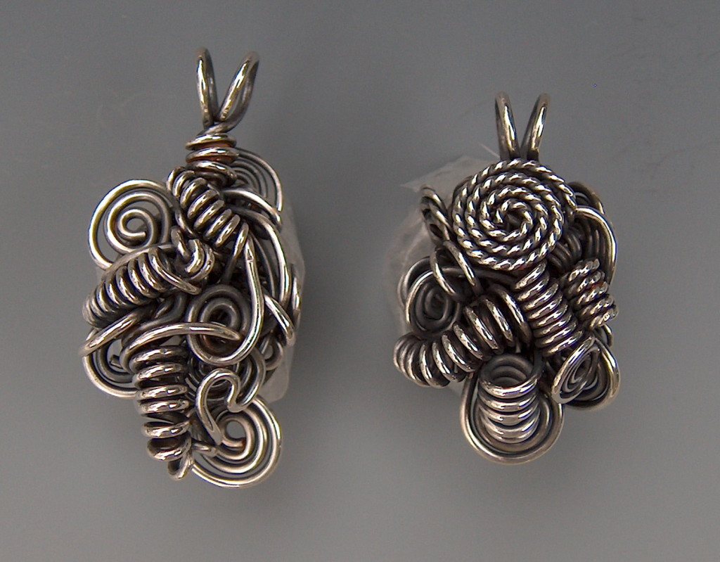 Wire knot bead by Melanie Schow