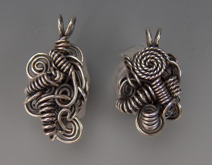 Wire knot bead by Melanie Schow