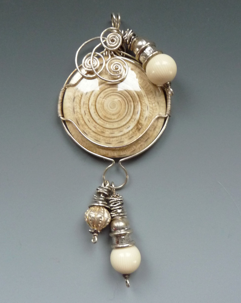 Sacred Spiral wire necklace by Melanie Schow