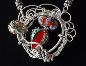 BreastPlate for Ninson wire art necklace (c) Melanie Schow